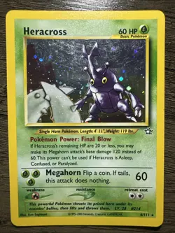 Heracross Pokemon Trading Card Game 41/111 Wizards Promo Rare - Image 1
