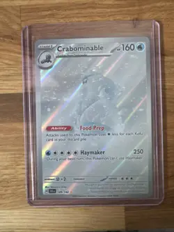 Crabominable Illustration Card 149/142 Stellar Crown Rare - Image 1