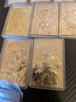 Pokemon 23K Gold Plated Trading Cards 1999 Burger King Set w/ COA Charizard - Image 4