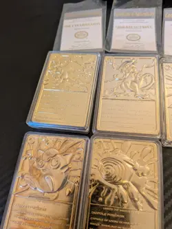 Pokemon 23K Gold Plated Trading Cards 1999 Burger King Set w/ COA Charizard - Image 5