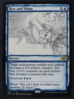 Rise and Shine Sketch - MH2 - Mtg Magic Cards #FB - Image 1