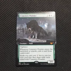 Cemetery Prowler SHOWCASE / Magic MTG / Innistrad Crimson Vow - Mythic - NM - Image 1