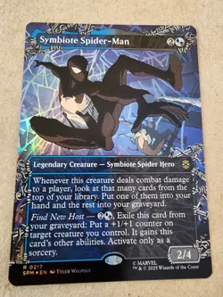 Symbiote Spider-Man - #217 Foil (Borderless) Marvel's Spider-Man - Mtg - Image 1