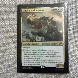 MTG Ghalta and Mavren *PROMO FOIL* March of the Machine 386 NM - Image 1