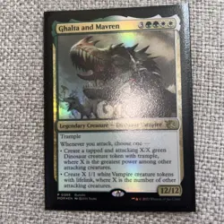 MTG Ghalta and Mavren *PROMO FOIL* March of the Machine 386 NM - Image 2