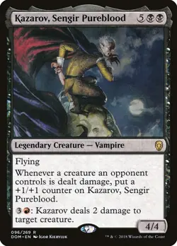 NM Kazarov, Sengir Pureblood, MTG, Dominaria, Magic the Gathering, 96 - Image 1
