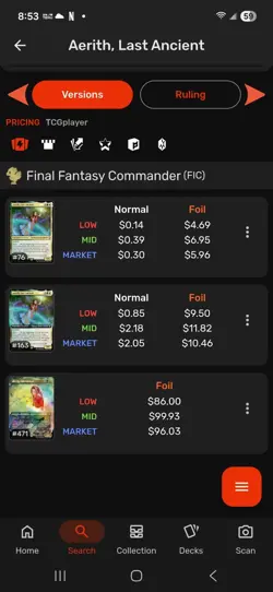 Aerith, Last Ancient (Chocobo Track Foil) Commander: Final Fantasy Foil - Image 4