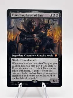 Timothar, Baron of Bats 042 Extended Art Innistrad: Crimson Vow VOC MTG NM - Image 1