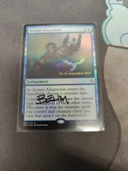 1x Signed Prre-Release Arcane Adaptation Magic The Gathering Rare - Image 1