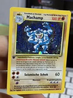 DUTCH 1st Edition Machamp 8/102 Base Set 2000 Holo Rare WOTC Pokemon Card TCG - Image 4