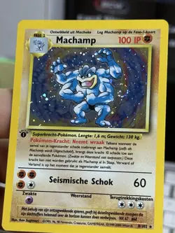 DUTCH 1st Edition Machamp 8/102 Base Set 2000 Holo Rare WOTC Pokemon Card TCG - Image 5