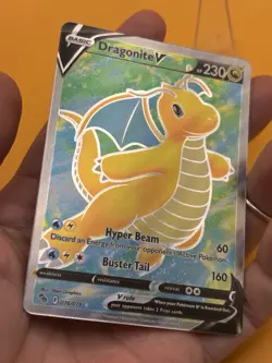 Dragonite V 076/078 Pokemon Go Full Art Ultra Rare Pokemon Card Near Mint! - Image 3