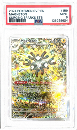 2024 Magneton 159 - PSA 9 -Pokemon SVP Black Star Promo English - Surging Sparks - Image 1
