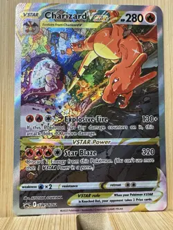 Charizard VSTAR SWSH262 Full Art Holo Pokemon TCG Promo Card Near Mint Condition - Image 2