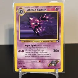 Pokemon TCG Sabrina's Haunter 58/132 Gym Heroes LP - Image 1