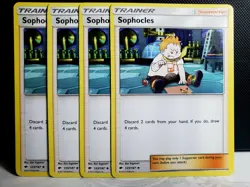 Pokemon - 4x Sophocles - 123/147 - Burning Shadows - TCG - Playset - NM - Image 1