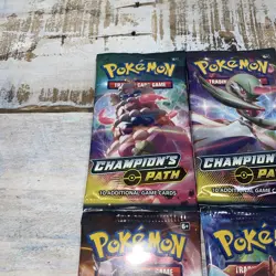 Pokemon TCG: 4X Champion's Path Booster Pack Art Set ✅SEALED✅ - Image 5