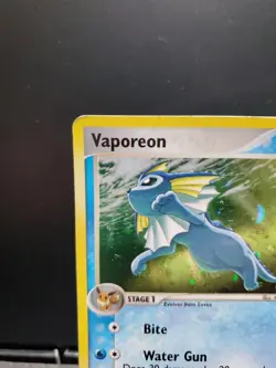 Pokemon TCG Vaporeon 006/017 POP Series 3 EX Era 2006 Holo MP SWIRL - Image 3