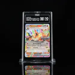 2025 POKEMON FLAREON EX 014/131 | PRISMATIC EVO SURPRISE STAMPED TAG 10 - Image 1
