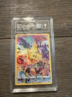 Secret - Pikachu Pokemon Sword & Shield Crown Zenith TAG 9 MINT - Image 1