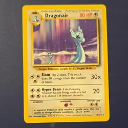 Pokemon Dragonair 18/102 Base Set Rare Regular 80HP Mitsuhiro Arita 1999 - Image 1
