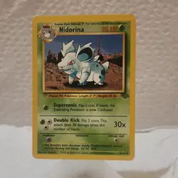 Pokemon Nidorina Jungle 40/64 Uncommon 70 HP Regular English Unlimited - Image 1