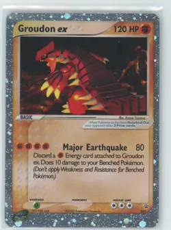 2003 Pokemon Nintendo Black Star Promos Groudon ex #002 - Image 1