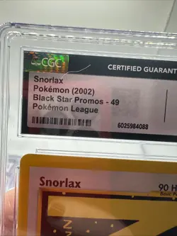 Pokemon 2002 Snorlax #49 Pokemon League Promo Black Star Promo GEM MINT CGC 10 - Image 4