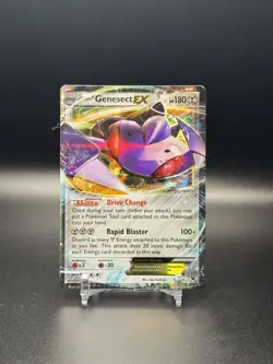 POKEMON XY FATES COLLIDE #64 GENESECT EX ULTRA RARE HOLO - NM - Image 1