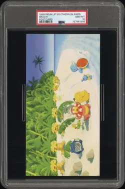 1999 POKEMON JPN SOUTHERN ISLANDS COLL POSTCARD BEACH PSA 10 - Image 1
