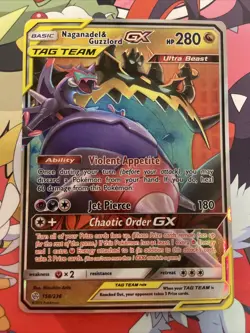 Naganadel & Guzzlord GX 158/236 - Cosmic Eclipse Tag Team Holo Pokemon TCG NM - Image 2