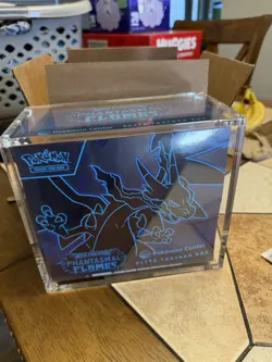 Pokemon TCG Phantasmal Flames ETB Pokemon Center NEW Sealed With Acrylic Case! - Image 1