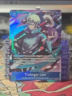 Trafalgar Law - One Piece TCG OP07-047 Seven Warlords of Sea English Alt Promo - Image 1