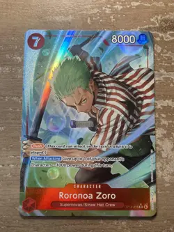 Roronoa Zoro - OP14-015 (Alternate Art) The Azure Sea's Seven Foil NM - Image 1