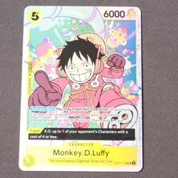 One Piece Monkey.D.Luffy (109) 500 Years in the Future OP07-109 SR FOIL NM - Image 1