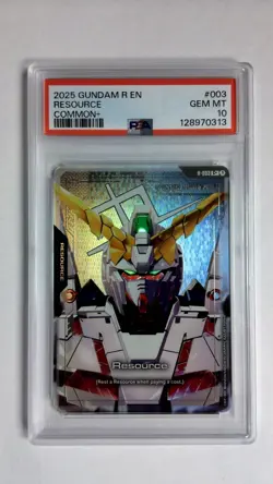 Gundam Card Game Resource Common+ R-003 PSA 10 - Image 1