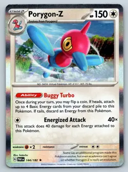 Porygon-Z - Holo Rare - Paradox Rift 144/182 Scarlet Violet Pokemon TCG Card - Image 1