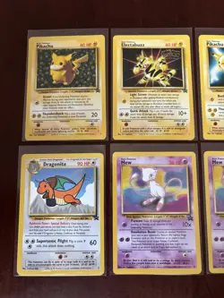 Vintage Pokemon WOTC Promo Card Lot - Mew - Pikachu - Dragonite - Electabuzz - Image 2