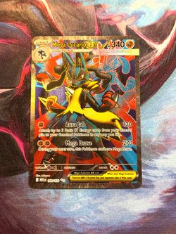 Pokemon TCG Mega Evolution Mega Lucario EX 160/132 Ultra Rare Card - Image 1