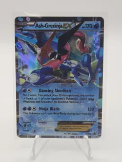 Pokemon TCG Ash-Greninja EX XY133 Black Star Promo 2016 LP Trading Card - Image 1