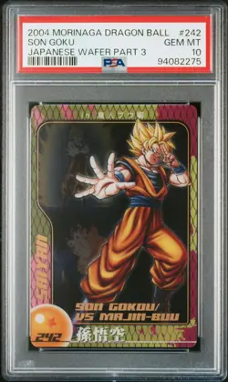 PSA10 No.242 Son Goku Morinaga Dragon Ball Wafer Card - Image 1
