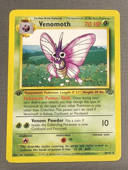 Mint/NM - Venomoth - 29/64 - 1st Edition - Jungle - Pokemon Card - Image 1