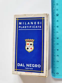 CARTE DA GIOCO MILANESI DAL NEGRO SCOPA SIGILLATE ORIGINAL PLAYING CARDS NEW - Image 1