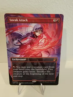 ANIME BORDERLESS Sneak Attack #79 (NM) Wilds of Eldraine WOT Magic MTG - Image 1