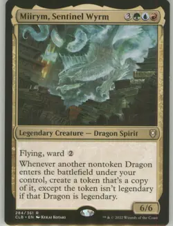 Miirym Sentinel Wyrm 284 Regular Border Non-Foil Near Mint CLB MTG - Image 1