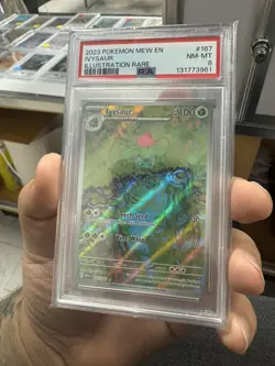 2023 Pokemon Scarlet & Violet 151 Illustration Rare Ivysaur #167 /165 PSA 8 NM - Image 1