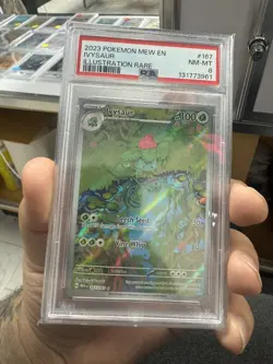 2023 Pokemon Scarlet & Violet 151 Illustration Rare Ivysaur #167 /165 PSA 8 NM - Image 3