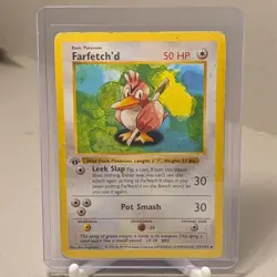 Farfetch'd 27/102 Base Set 1st Edition, 1999 WOTC Vintage Pokemon MP-HP - Image 2