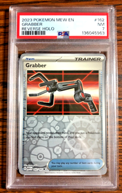 Grabber Reverse Holo #162 - PSA NM 7 - 2023 Scarlet & Violet 151 - Pokemon TCG - Image 1