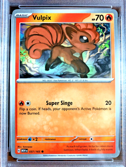 Vulpix Regular Common #037 - PSA NM-MT 8 - Scarlet & Violet 151 - Pokemon TCG - Image 2